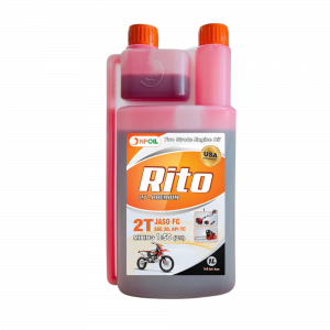 DẦU ĐỘNG CƠ 2 THÌ CAO CẤP RITO 1 LÍT MÀU ĐỎ