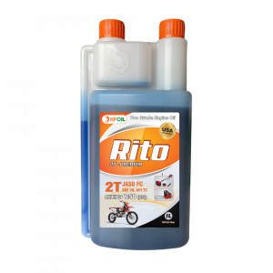 DẦU ĐỘNG CƠ 2 THÌ CAO CẤP RITO 1 LÍT MÀU XANH