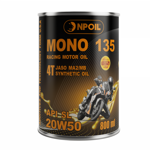 DẦU NHỚT XE MÁY MONO 135 API SL 20W50 DUNG TÍCH 800mL