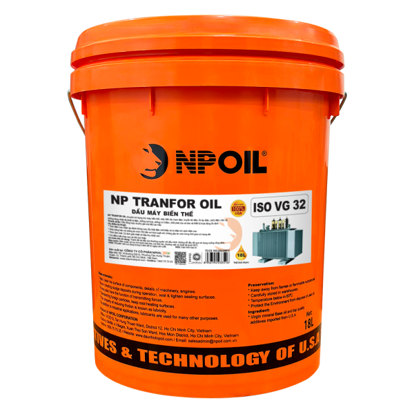 DẦU MÁY BIẾN THẾ TRANFOR OIL 32 XO 18L