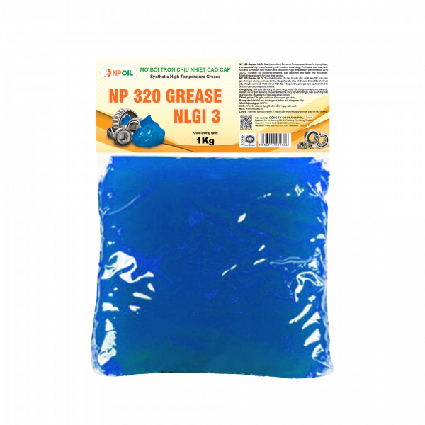 MỠ BÔI TRƠN CHỊU NHIỆT CAO CẤP NP 320 GREASE NLGI 3 BỊCH 1KG