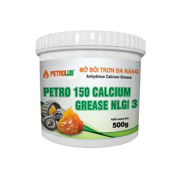 Mỡ bôi trơn, mỡ bò PETRO 150 CALCIUM GREASE NLGI 3, HU 500G, KT 31x6cm