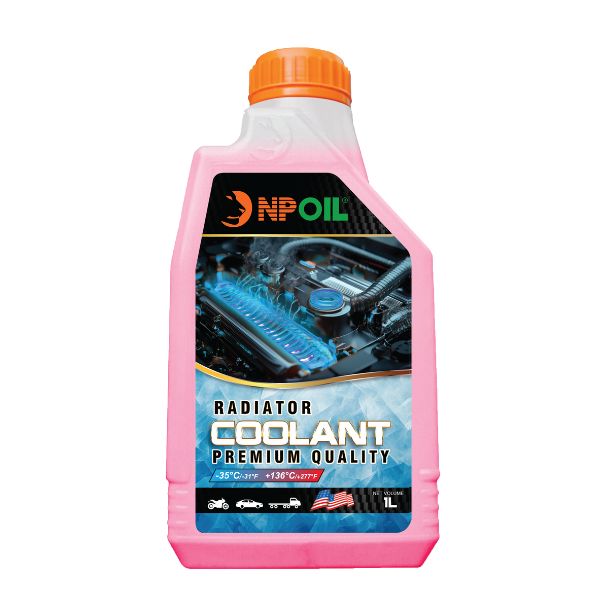 Nước làm mát động cơ NP COOLANT - NPOIL 3 Nước Làm Mát Np Coolant Chai 1 Lít Màu Hồng