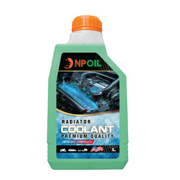 Nước làm mát động cơ NP COOLANT - NPOIL 2 Nước Làm Mát Np Coolant Chai 1 Lít Màu Xanh