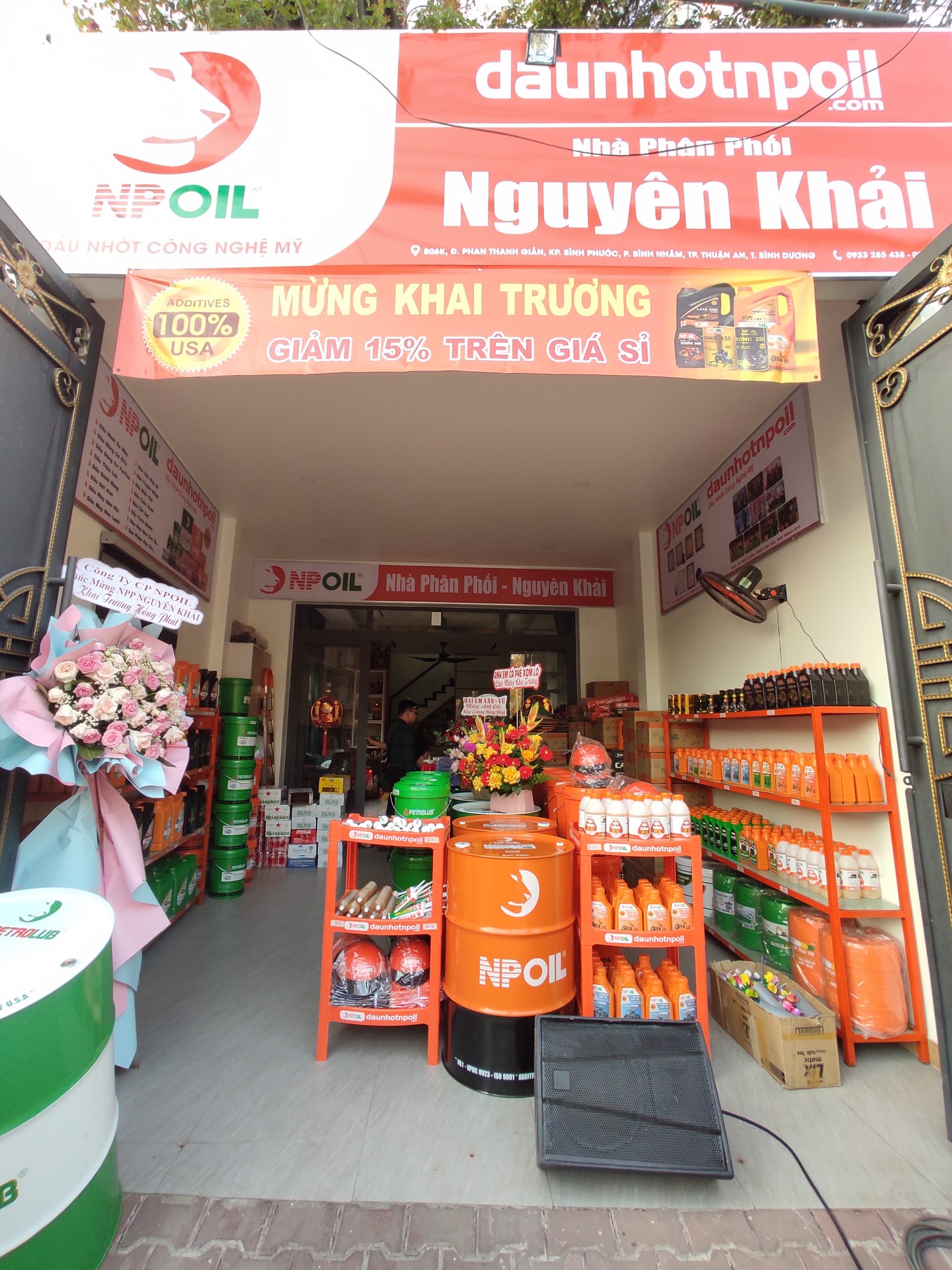 Khai Trương Dầu Nhớt NPOIL Nguyên Khải