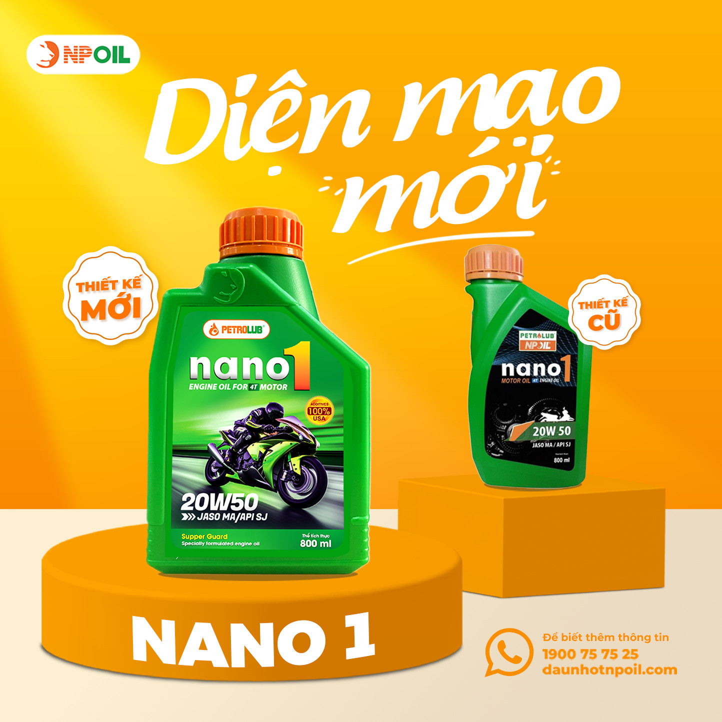 Mẫu chai Nano1 mới