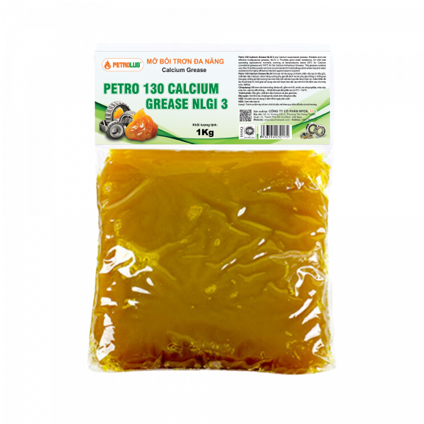 MỠ BÔI TRƠN ĐA NĂNG PETRO 130 CALCIUM GREASE NLGI 3 HŨ BỊCH 1KG