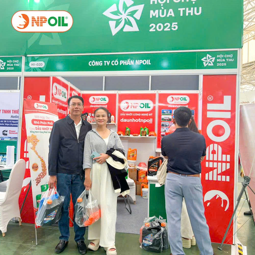 DẦU NHỚT NPOIL GÓP MẶT TẠI HỘI CHỢ MÙA THU 2025 – BƯỚC TIẾN MỚI TRONG HÀNH TRÌNH “BÔI TRƠN MỌI CHUYỂN ĐỘNG” 8 Đội Ngũ Npoil Sẵn Sàng Chào đón Quý Khách