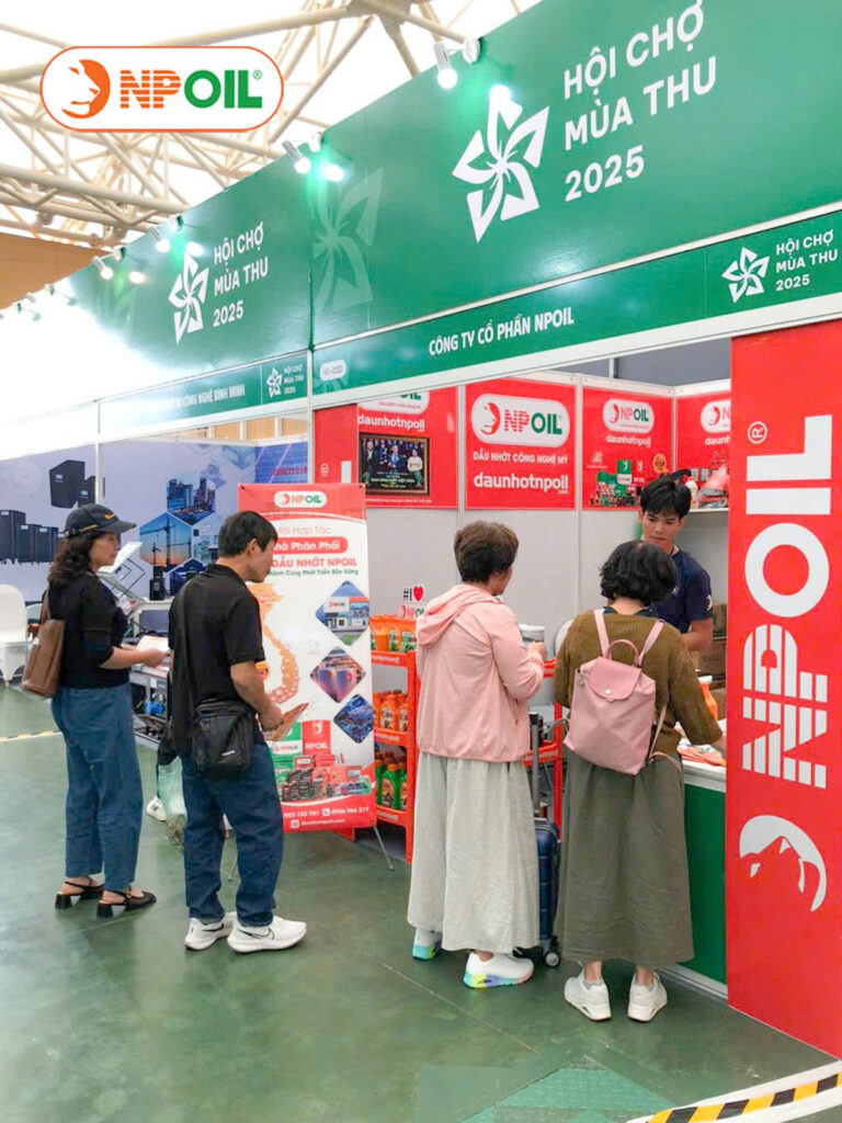 DẦU NHỚT NPOIL GÓP MẶT TẠI HỘI CHỢ MÙA THU 2025 – BƯỚC TIẾN MỚI TRONG HÀNH TRÌNH “BÔI TRƠN MỌI CHUYỂN ĐỘNG” 9 Gian Hàng Npoil Thu Hút đông đảo Khách Tham Quan