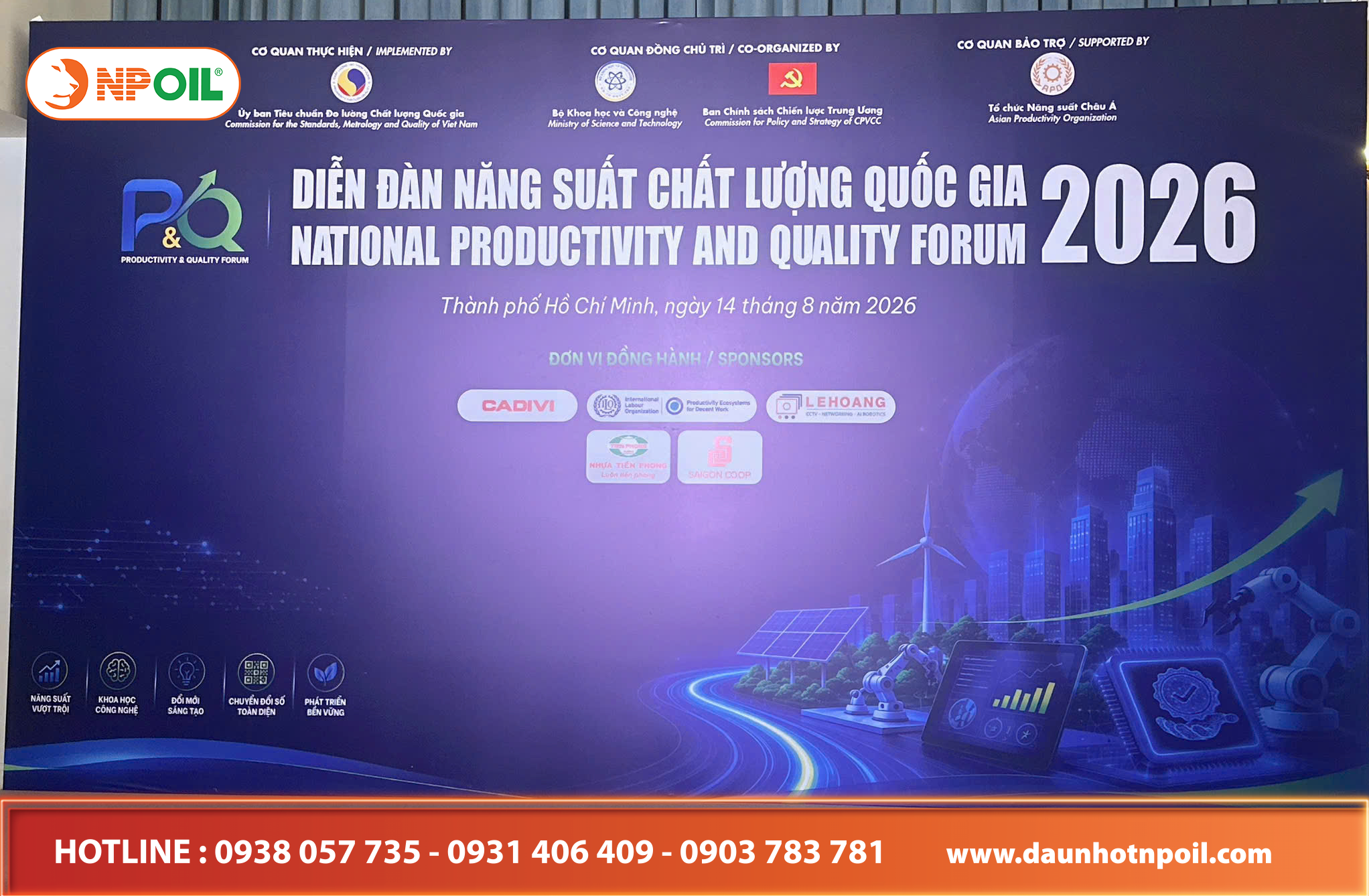 NPOIL tham du Dien dan Nang suat Chat luong Quoc gia 2026