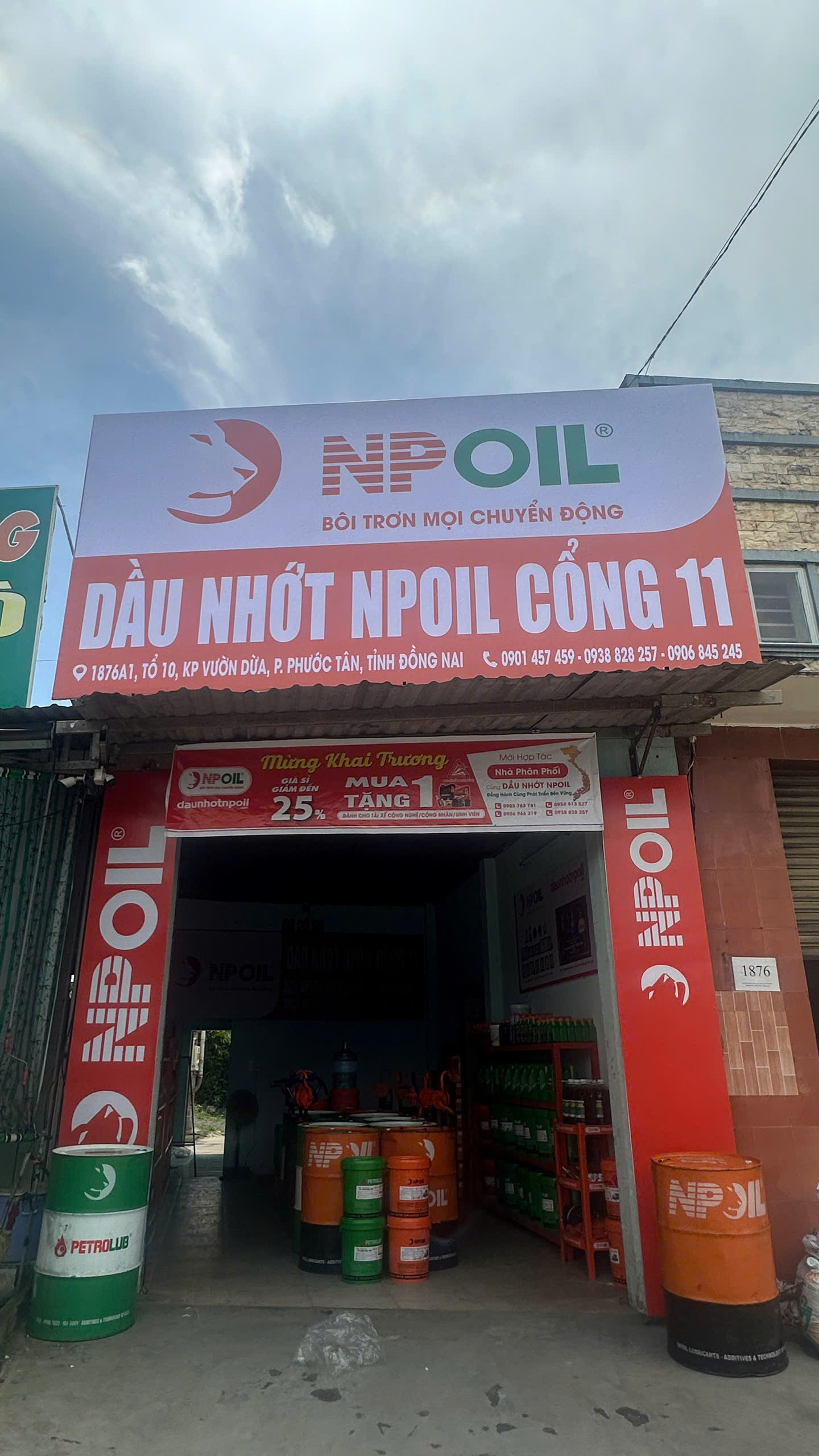CỬA HÀNG DẦU NHỚT NPOIL CỔNG 11 CHÍNH THỨC KHAI TRƯƠNG NGÀY 05102026