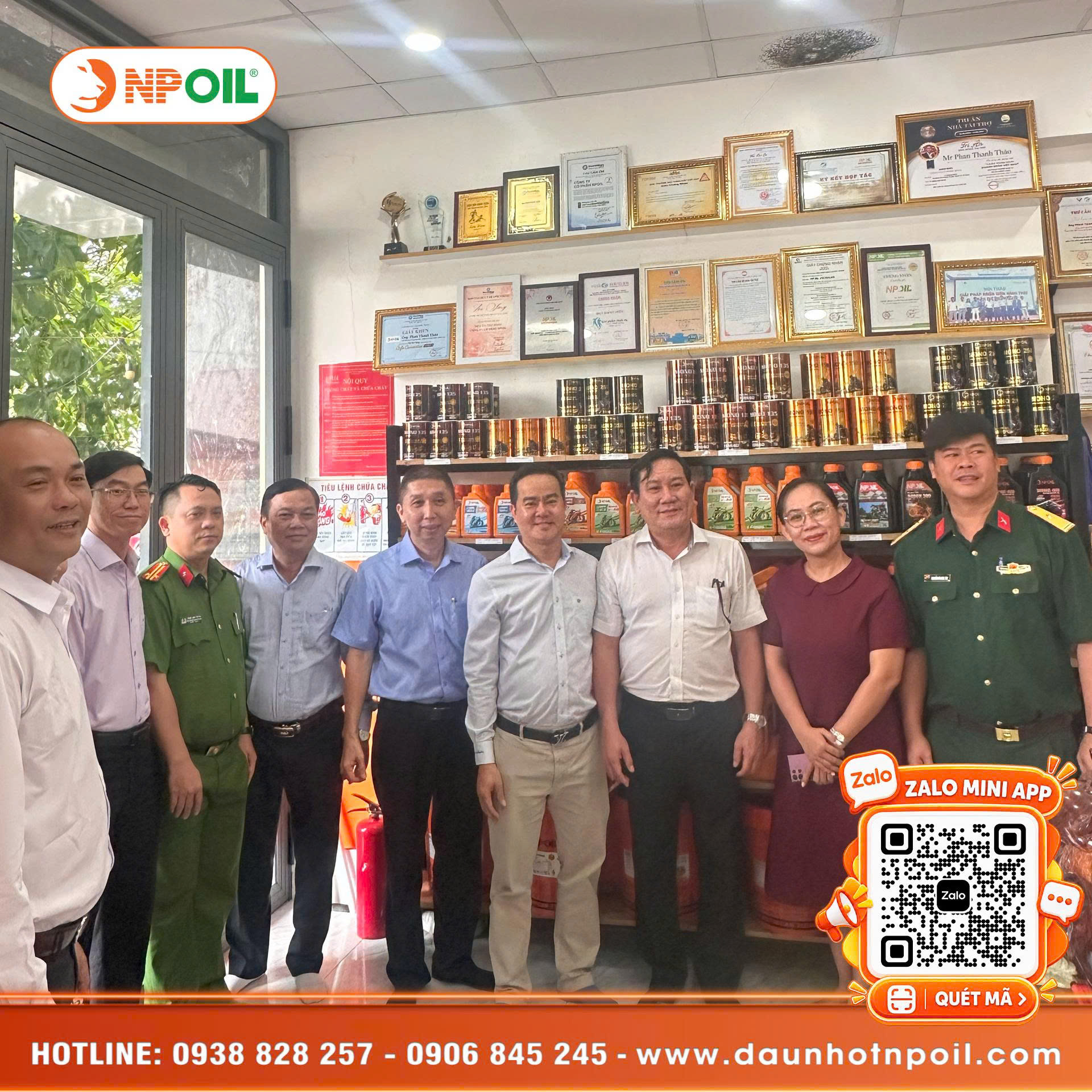 NPOIL VINH DU DON DOAN LANH DAO PHUONG DONG HUNG THUAN DEN THAM NHAN NGAY DOANH NHAN VIET NAM 1310